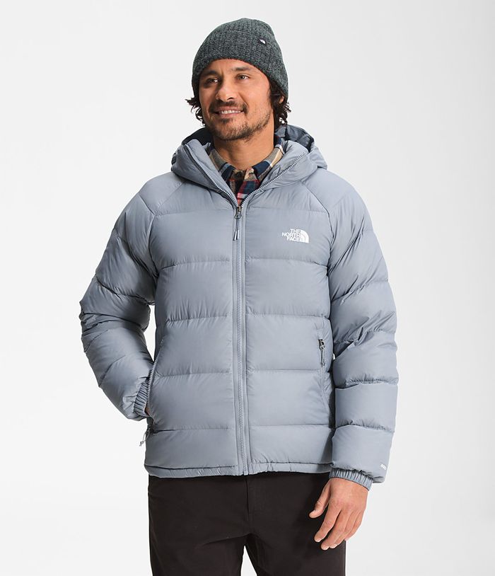 The North Face Puffer Jacket Hydrenalite Down Hoodie Grey - Mens - Thailand OJZTE-0478